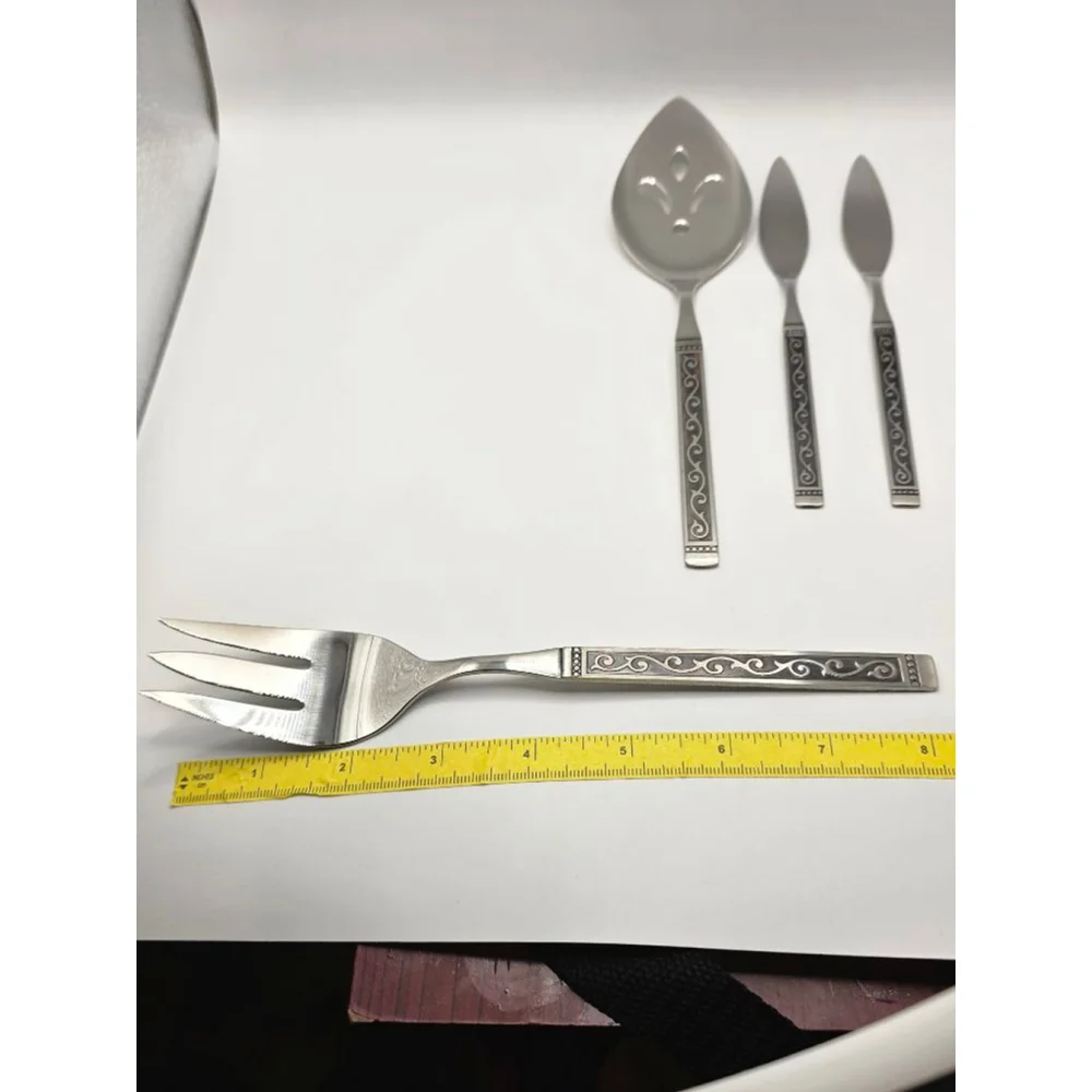 Oneida Silver & Black Stainless Steel Serving Utensils One Size